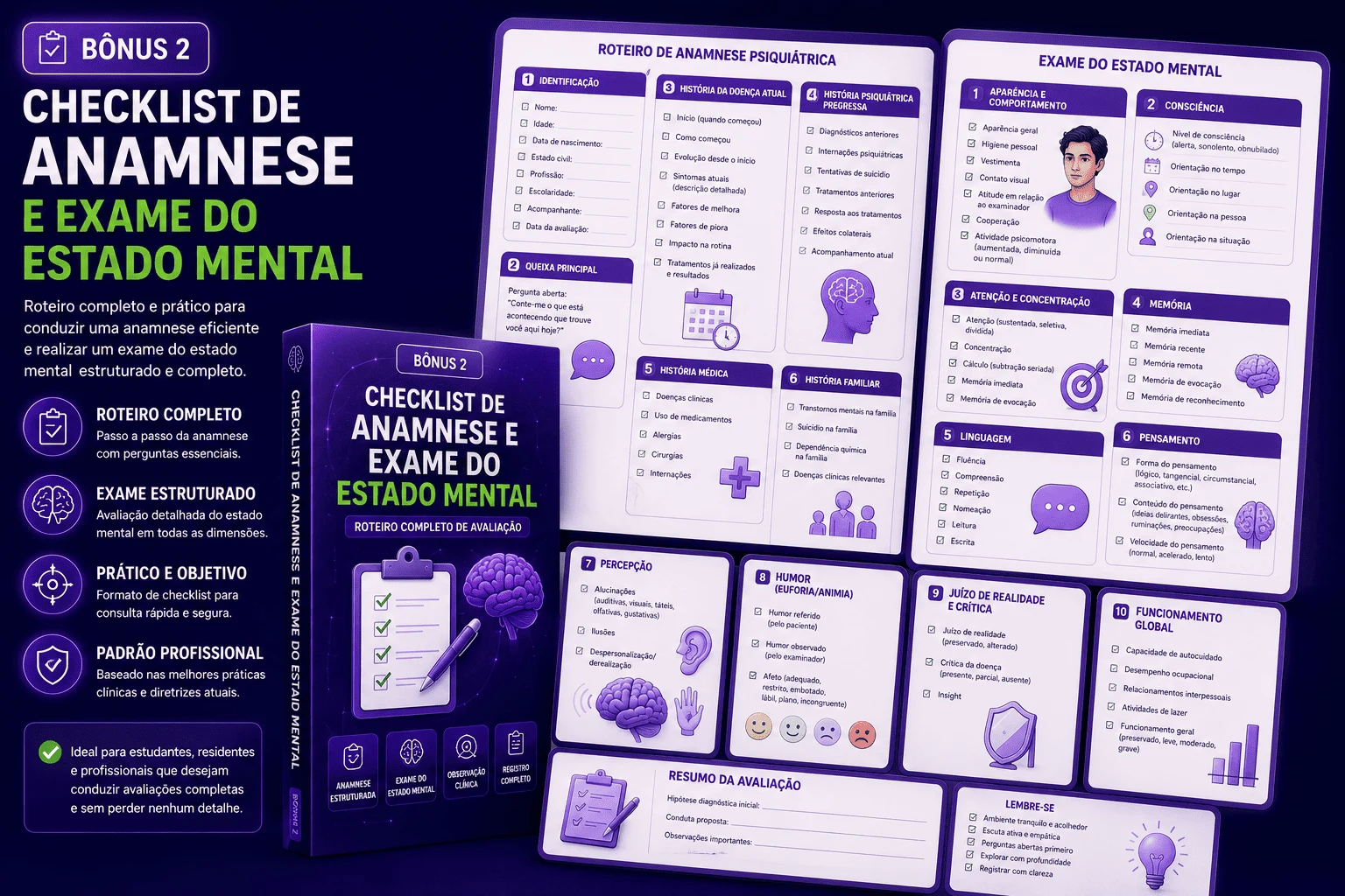 Checklist de Anamnese e Exame do Estado Mental